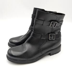B.O.C BY BØRN Monika Platform Moto Bootie Women's Black Size US8M EU38.5